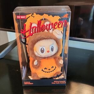 Pop Mart Halloween Sitting Pumpkin Vinyl Plush Pendant